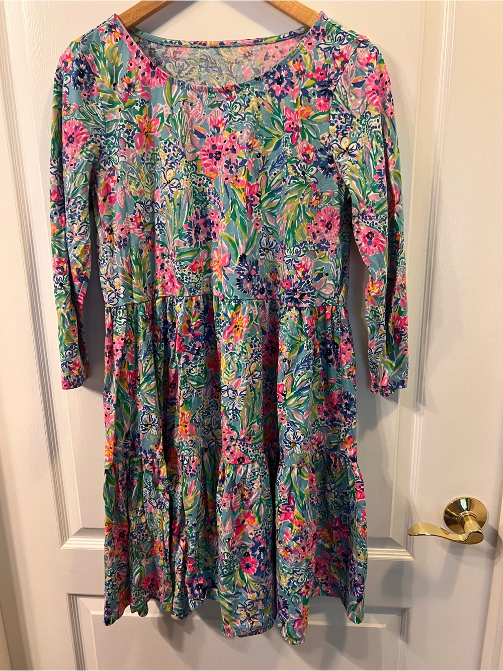 Lilly Pulitzer Tiered Long Sleeve Dress - Multicolor
